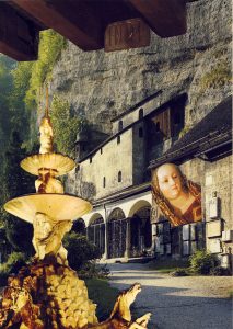 Postkartencollage Serie Salzburg von Petra Moiser