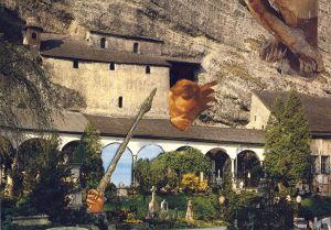 Postkartencollage Serie Salzburg von Petra Moiser