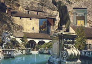 Postkartencollage Serie Salzburg von Petra Moiser