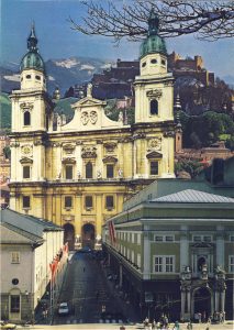 Postkartencollage Serie Salzburg von Petra Moiser