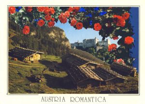 Postkartencollage Serie Salzburg von Petra Moiser