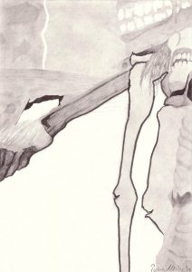 Zeichnung Mutterliebe von Petra Moiser
