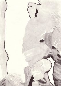 Zeichnung Mutterliebe von Petra Moiser